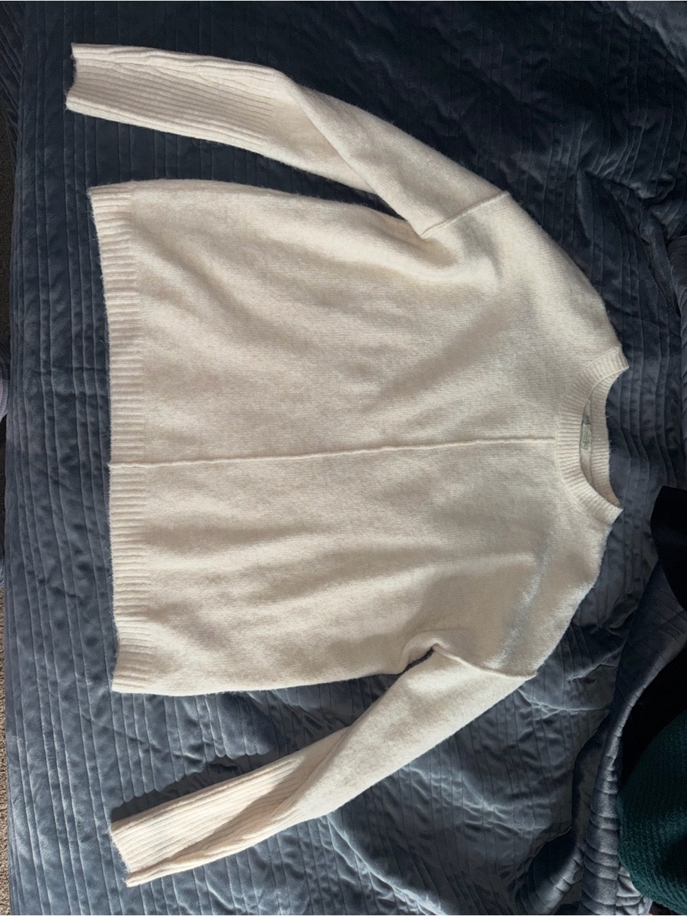 Women's Crewneck Sweater in Cream